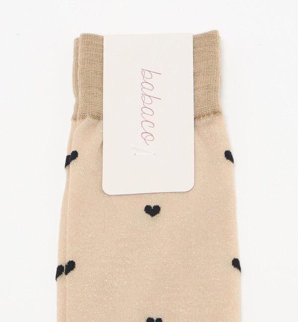 UNITED ARROWS「＜babaco＞ハート シアー ハイソックス」|ソックス|
