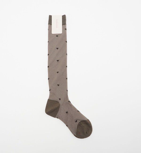 UNITED ARROWS「＜babaco＞ハート シアー ハイソックス」|ソックス|OLIVE