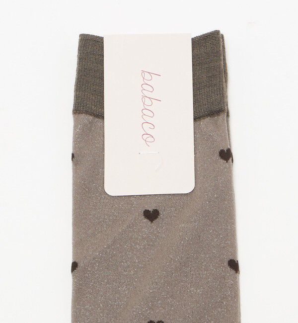 UNITED ARROWS「＜babaco＞ハート シアー ハイソックス」|ソックス|