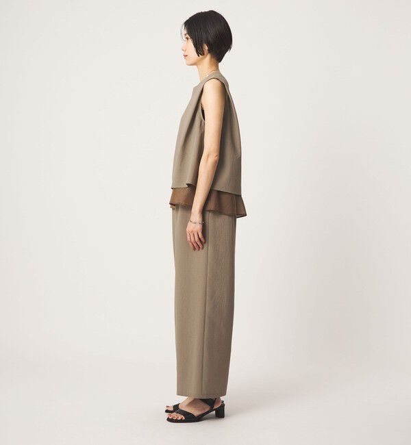 UNITED ARROWS green label relaxing「ダブルフレアオールインワン マシンウォッシャブル 通気性 ストレッチ」|オールインワン|