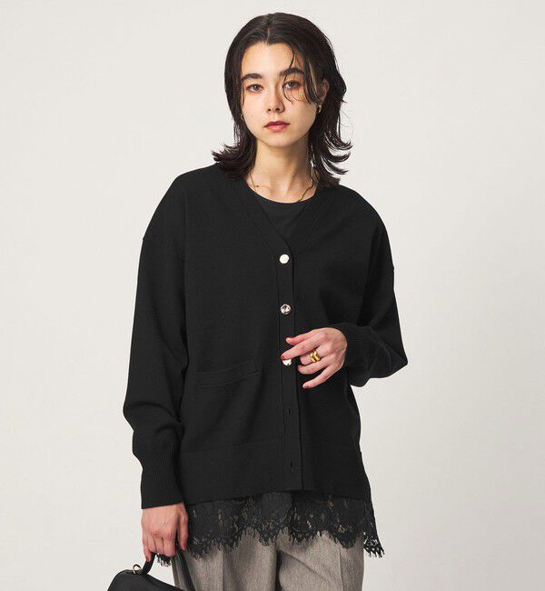 UNITED ARROWS green label relaxing「Vネック ニット カーディガン ウォッシャブル」|カーディガン|