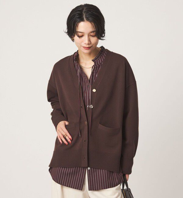 UNITED ARROWS green label relaxing「Vネック ニット カーディガン ウォッシャブル」|カーディガン|