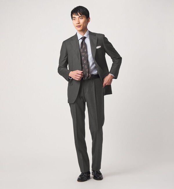 UNITED ARROWS green label relaxing「DORMEUIL HX 1プリーツ スーツパンツ」|スーツ|