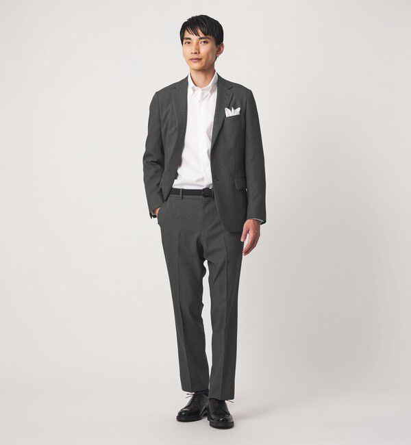 UNITED ARROWS green label relaxing「A+ ポリエステル シャークスキン スタンダード イージー NP セットアップ パンツ スラックス -ストレッチ-」|スラックス|