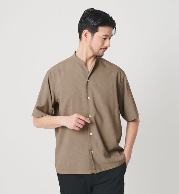 BEAUTY&YOUTH UNITED ARROWS「【WEB限定 WARDROBE SMART】 Reflax スキッパー シャツ」|シャツ・ブラウス|BEIGE