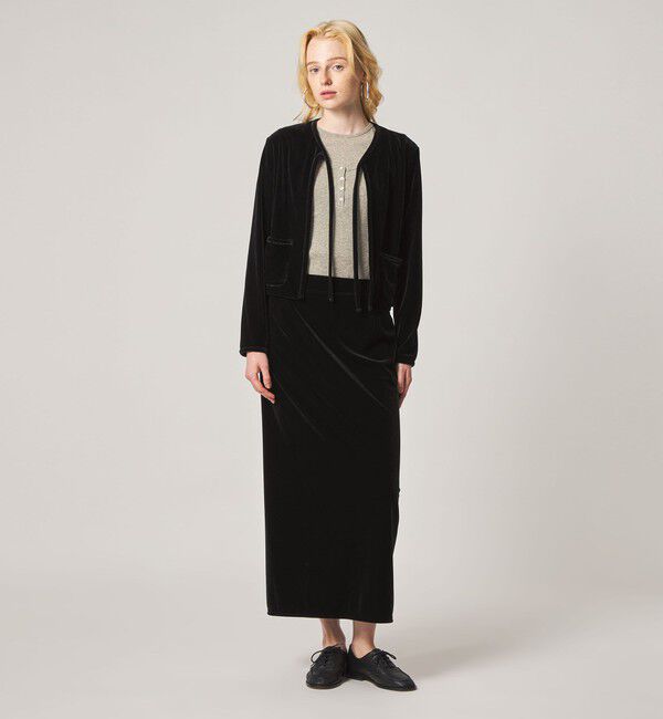 STEVEN ALAN「＜Steven Alan＞ベロア ストレート ロング スカート」|スカート|