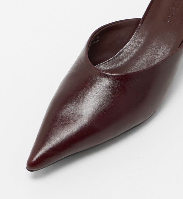 BEAUTY&YOUTH UNITED ARROWS「レザー ポインテッドトゥ ミュール」|サンダル|