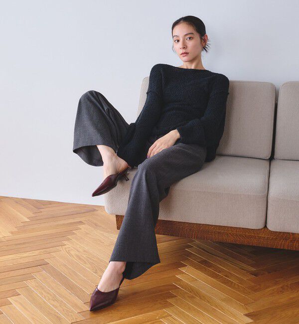 BEAUTY&YOUTH UNITED ARROWS「レザー ポインテッドトゥ ミュール」|サンダル|