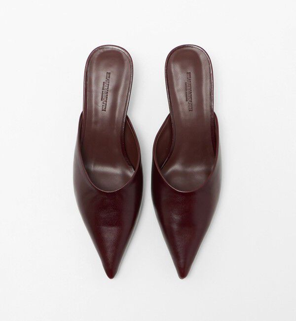 BEAUTY&YOUTH UNITED ARROWS「レザー ポインテッドトゥ ミュール」|サンダル|