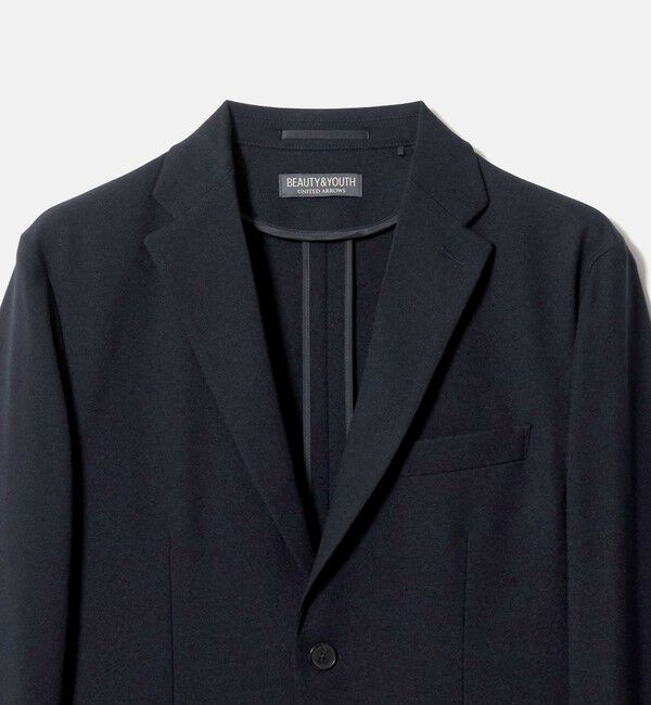 BEAUTY&YOUTH UNITED ARROWS「リサイクル ポリエステル 2B ジャケット セットアップ対応 ヨコストレッチ ウォッシャブル」|テーラードジャケット|