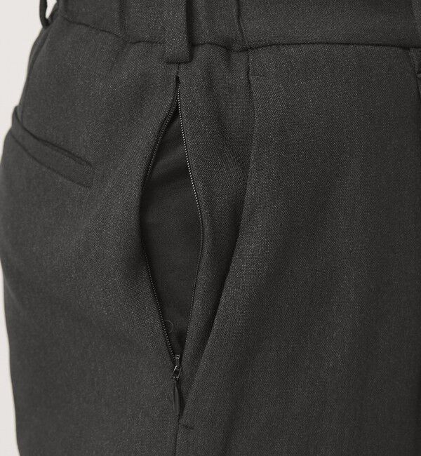 BEAUTY&YOUTH UNITED ARROWS「リサイクル ポリエステル 1プリーツ テーパード パンツ NO.3 セットアップ対応 ヨコストレッチ ウォッシャ」|チノ|