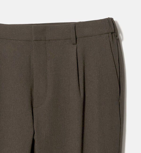 BEAUTY&YOUTH UNITED ARROWS「リサイクル ポリエステル 1プリーツ テーパード パンツ NO.3 セットアップ対応 ヨコストレッチ ウォッシャ」|チノ|