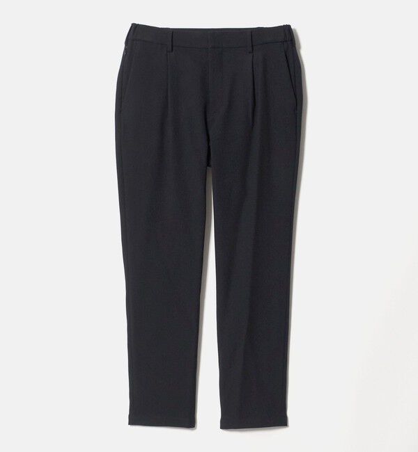 BEAUTY&YOUTH UNITED ARROWS「リサイクル ポリエステル 1プリーツ テーパード パンツ NO.3 セットアップ対応 ヨコストレッチ ウォッシャ」|チノ|NAVY