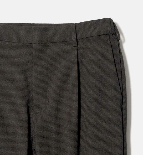 BEAUTY&YOUTH UNITED ARROWS「リサイクル ポリエステル 1プリーツ テーパード パンツ NO.3 セットアップ対応 ヨコストレッチ ウォッシャ」|チノ|