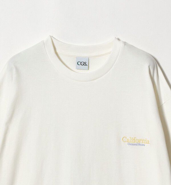 California General Store「＜CGS.＞オーガニック コットン ロングスリーブ ロゴ Tシャツ」|Tシャツ・カットソー|