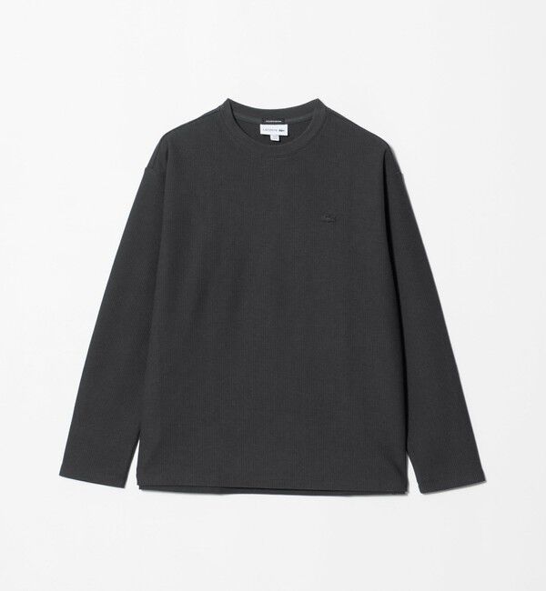 BEAUTY&YOUTH UNITED ARROWS「＜LACOSTE for BEAUTY&YOUTH＞ ワントーン ロングスリーブ カットソー」|Tシャツ・カットソー|DK.GRAY