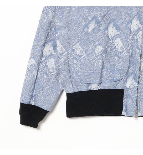 BEAMS PLUS「Sports Blouson Newspaper Jacquard」|ブルゾン・スタジャン|