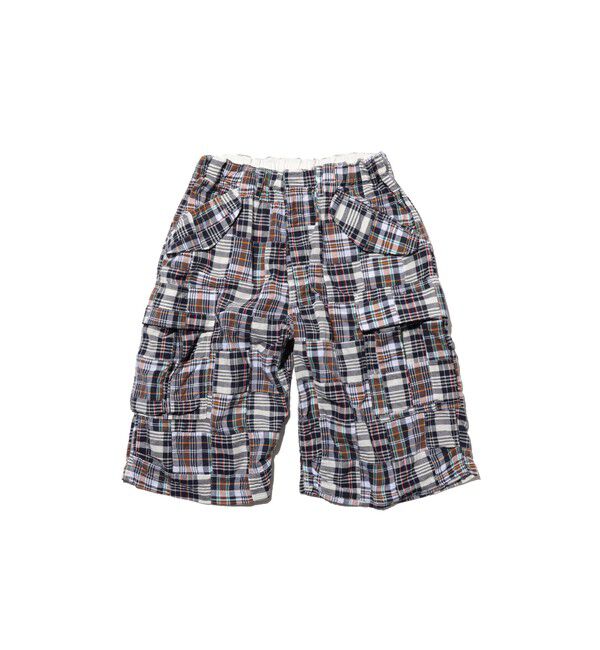 BEAMS PLUS「Beach 6 Pocket Shorts Patchwork Madras」|その他|NAVY