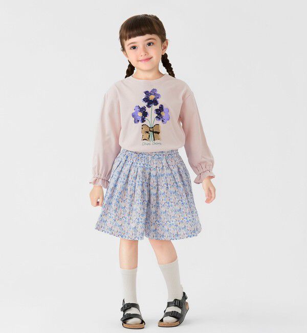 SHIPS Colors 「SHIPS Colors:90～140cm/〈洗濯機可能〉フラワー タック キュロット◇」|キュロット|