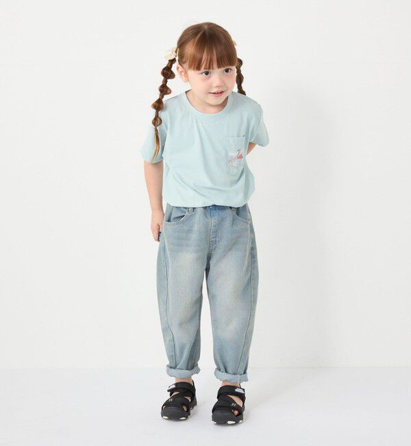 SHIPS Colors 「【WEB限定】SHIPS Colors:90～140cm /〈接触冷感・UVカット〉カノコ ポケット プリントT」|Tシャツ・カットソー|