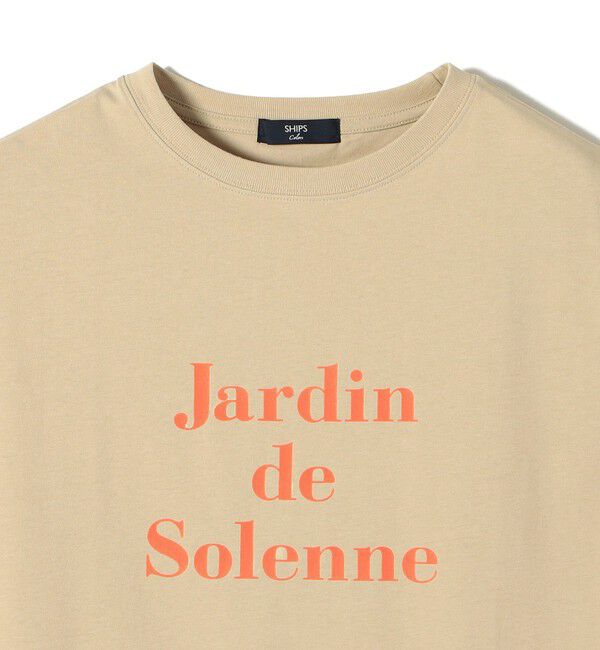SHIPS Colors 「SHIPS Colors:〈接触冷感・UVカット・洗濯機可能〉フレンチスリーブ SOLENNE ロゴ TEE◇」|Tシャツ・カットソー|