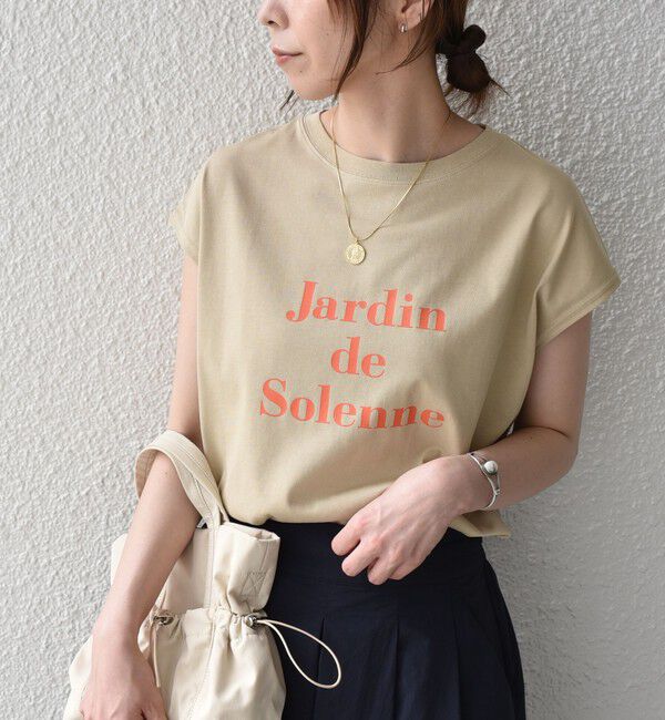SHIPS Colors 「SHIPS Colors:〈接触冷感・UVカット・洗濯機可能〉フレンチスリーブ SOLENNE ロゴ TEE◇」|Tシャツ・カットソー|