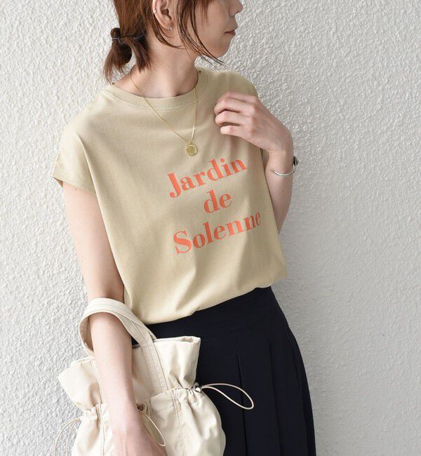 SHIPS Colors 「SHIPS Colors:〈接触冷感・UVカット・洗濯機可能〉フレンチスリーブ SOLENNE ロゴ TEE◇」|Tシャツ・カットソー|