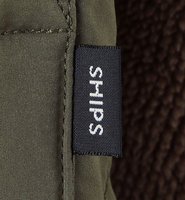 SHIPS KIDS「SHIPS KIDS:140～160cm /〈洗濯機可能〉ボア&times;キルティング リバーシブル ブルゾン」|ブルゾン・スタジャン|