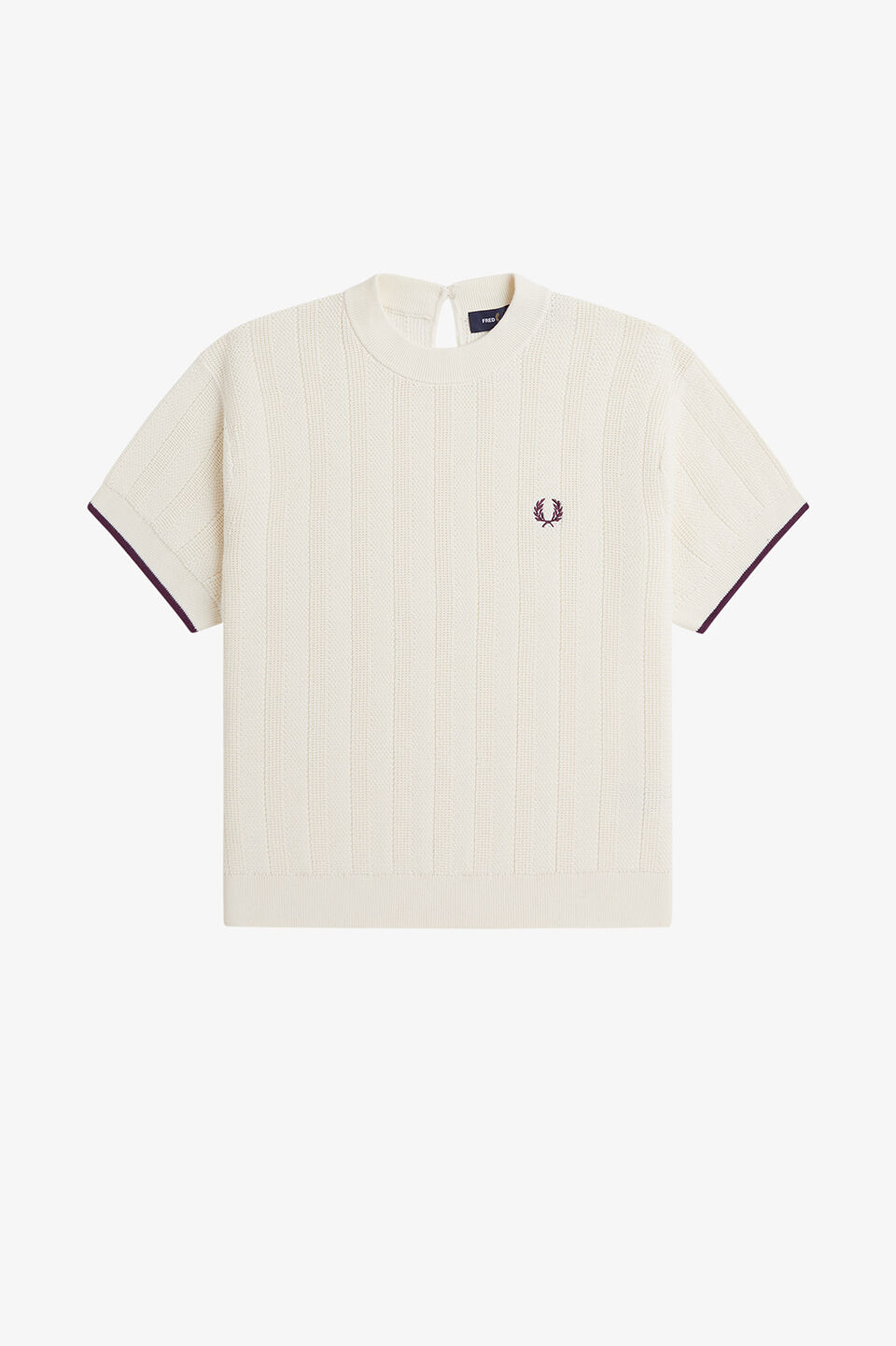 FRED PERRY 「FRED PERRY／Textured Knitted T-Shirt／テクスチャードニットTシャツ」|Tシャツ・カットソー|