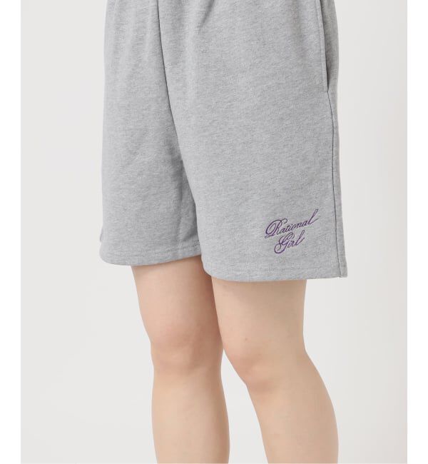 OUTDOOR PRODUCTS Usual Things「RATIONAL GIRLロゴ刺繍スウェットショートパンツ」|その他|