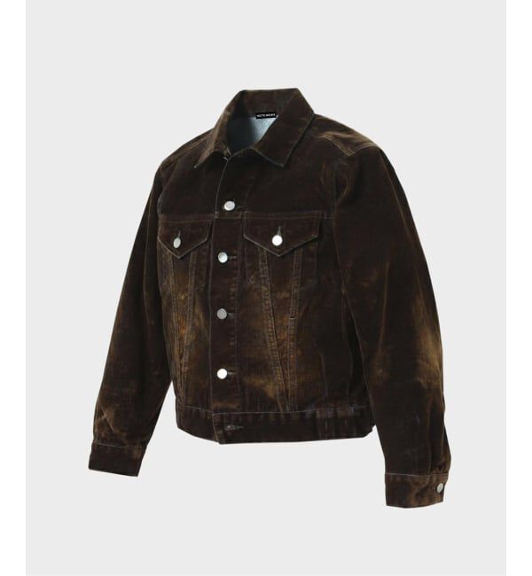 JOINT WORKS「≪予約≫NOCTO ARCHIVE/ノクト アーカイブ Flocky Denim Jacket」|デニムジャケット|ブラウン