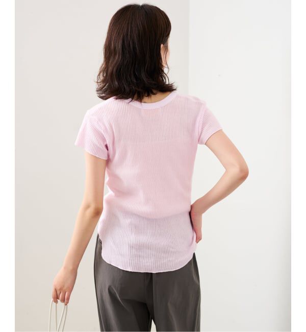 SLOBE IENA「CaRouseLamBRa/ケラウズランブラ シアーリブTシャツ 261-466SO」|Tシャツ・カットソー|
