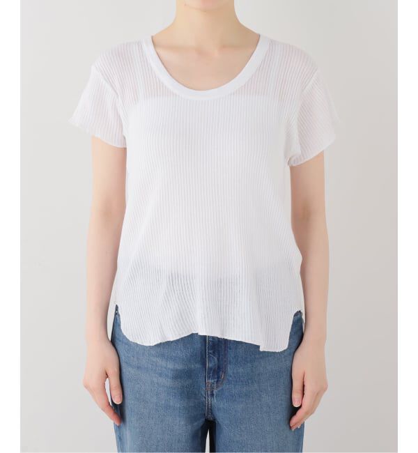 SLOBE IENA「CaRouseLamBRa/ケラウズランブラ シアーリブTシャツ 261-466SO」|Tシャツ・カットソー|