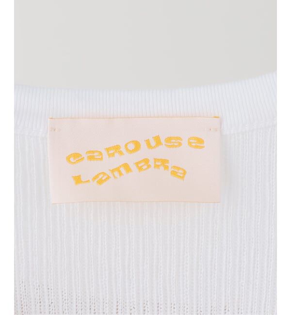 SLOBE IENA「CaRouseLamBRa/ケラウズランブラ シアーリブTシャツ 261-466SO」|Tシャツ・カットソー|
