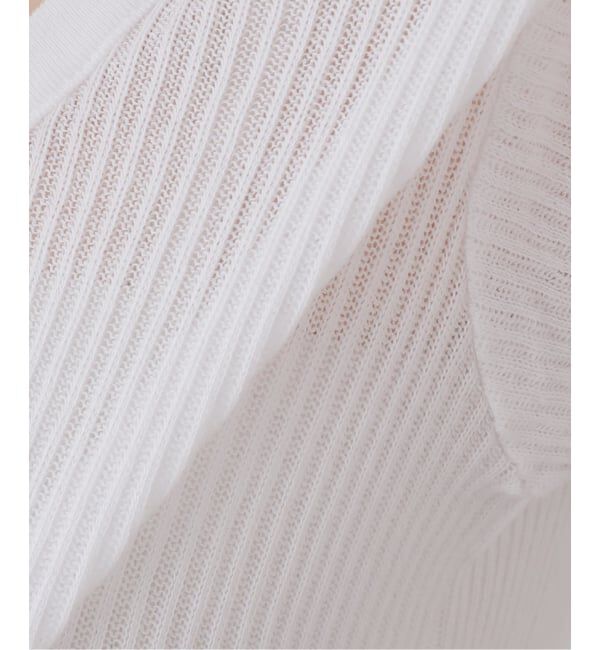 SLOBE IENA「CaRouseLamBRa/ケラウズランブラ シアーリブTシャツ 261-466SO」|Tシャツ・カットソー|