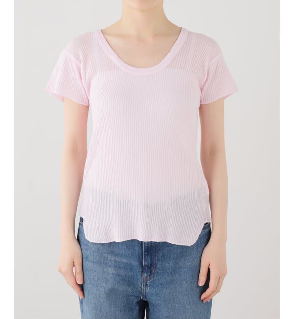 SLOBE IENA「CaRouseLamBRa/ケラウズランブラ シアーリブTシャツ 261-466SO」|Tシャツ・カットソー|