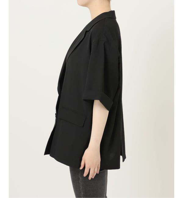 JOURNAL STANDARD relume「［吸水速乾 / 洗濯機洗い可］NATURAL FLAX ハーフスリーブジャケット」|テーラードジャケット|