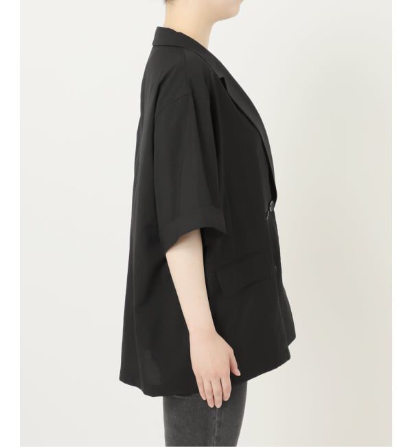 JOURNAL STANDARD relume「［吸水速乾 / 洗濯機洗い可］NATURAL FLAX ハーフスリーブジャケット」|テーラードジャケット|