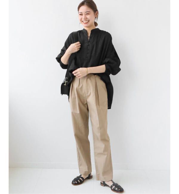 JOURNAL STANDARD relume「《WEB限定追加予約》コットンジャガードギャザーブラウス」|シャツ・ブラウス|
