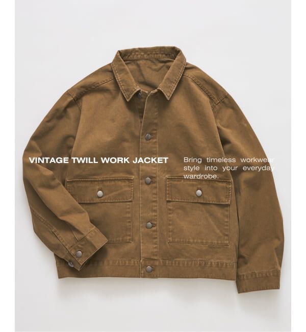 JOURNAL STANDARD「《予約》ヴィンテージ ツイル ワーク ジャケット」|その他|ベージュ