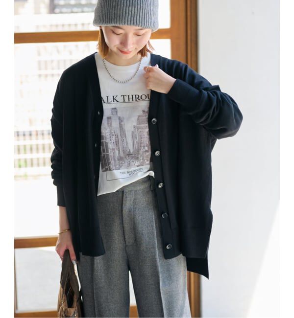 JOURNAL STANDARD relume「《一部WEB限定追加予約 / 新色》BiellaYarnワイドVネックカーディガン」|カーディガン|
