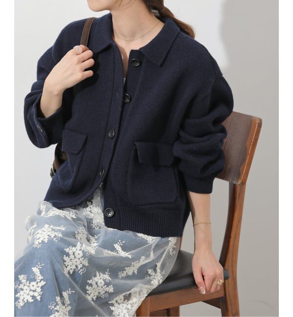 JOURNAL STANDARD relume「《予約》ニットジャケット」|カーディガン|ネイビー