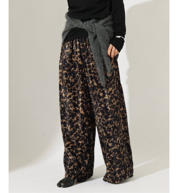 JOURNAL STANDARD「《予約》ベロアレオパードドロストパンツ」|その他|