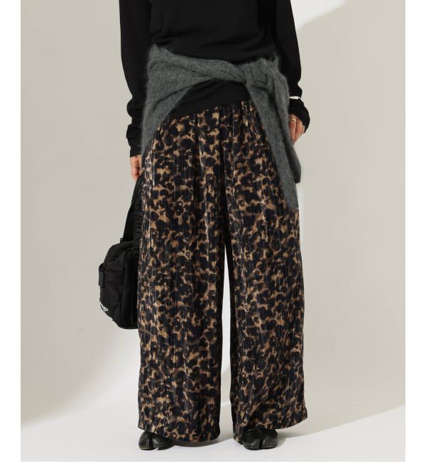 JOURNAL STANDARD「《予約》ベロアレオパードドロストパンツ」|その他|