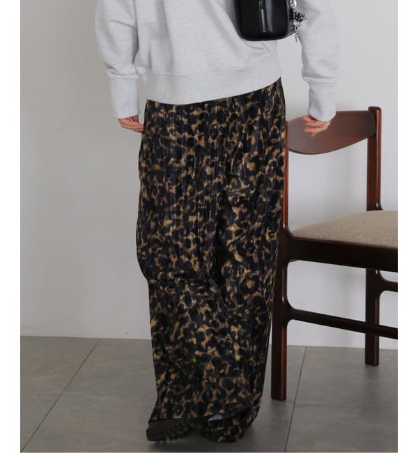 JOURNAL STANDARD「《予約》ベロアレオパードドロストパンツ」|その他|