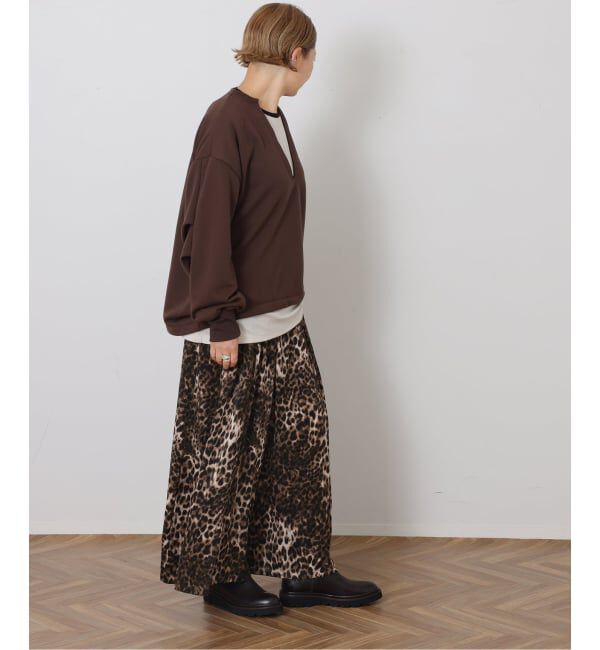 journal standard luxe「《予約》マットサテンレオパ タックパンツ」|その他|