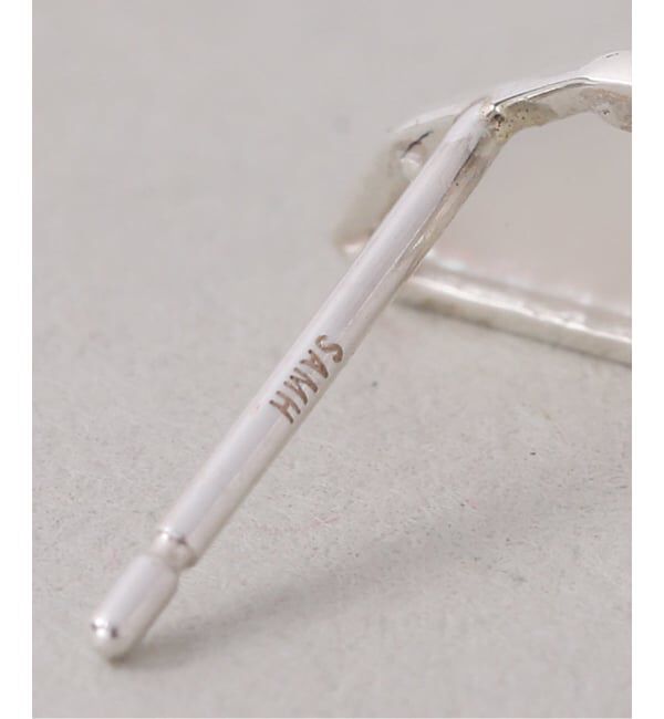 Spick and Span「【SAMH by LILAS】ダイヤモンドカットシェルピアス SV（両耳）」|ピアス|