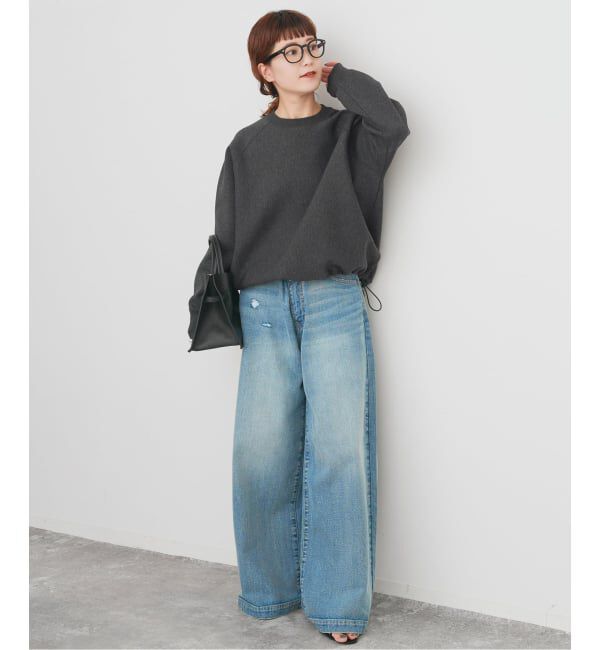 Spick and Span「《新色有り / 追加》ダンボールヘムギャザープルオーバー」|Tシャツ・カットソー|