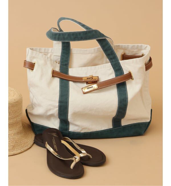 Spick and Span「《一部店舗+WEB限定》SITA PARANTICA/シータパランティカ キャンバストート M」|トートバッグ|グリーン