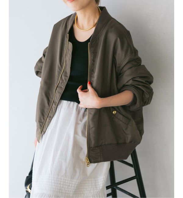 Spick and Span「《追加予約》ナイロンダブルジップブルゾン」|その他|